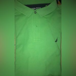 Nautica Polo Style Deck Shirt • Vibrant Green • XXL